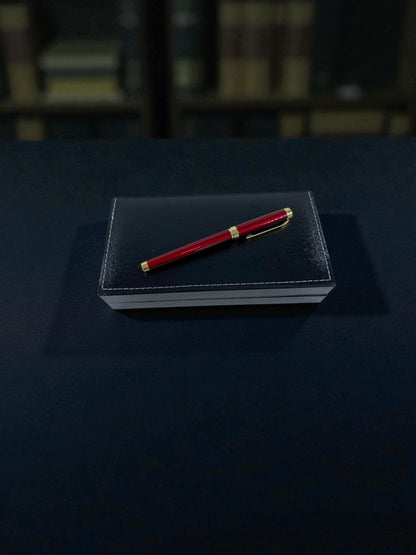 Klasik Gold Uçlu Kırmızı Dolma Kalem