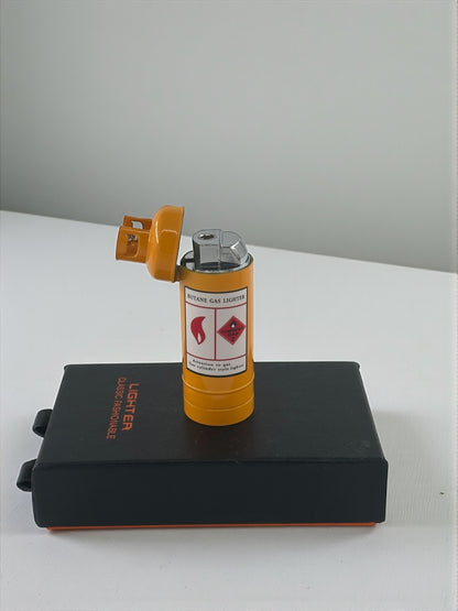 Tüp Şeklinde Renkli Alevli Pürmüzlü Çakmak