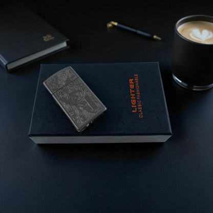 Klasik Desenli Metal Gazlı Çakmak