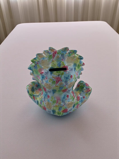 Seramik Renkli Sevimli Aslan Biblo