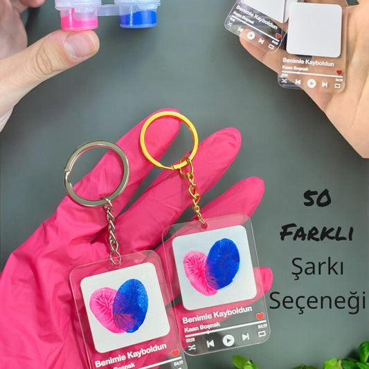 Parmak İzi Çift Anahtarlık