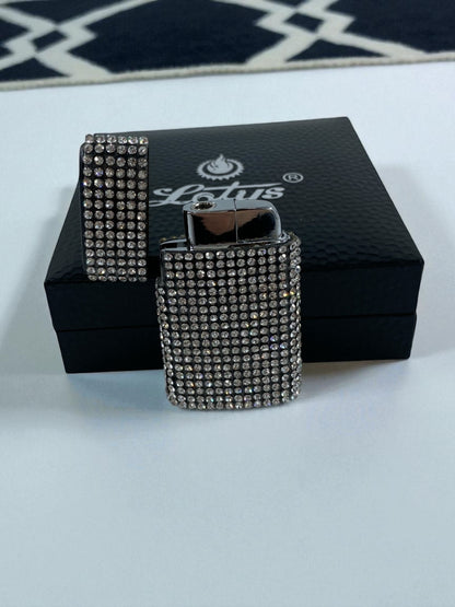 Taşlı Özel Kutulu Renkli Alevli Çakmak