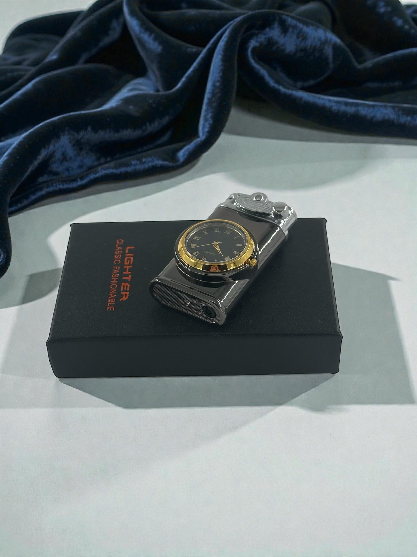 Saatli Lüx Pürmüzlü Gazlı Çakmak