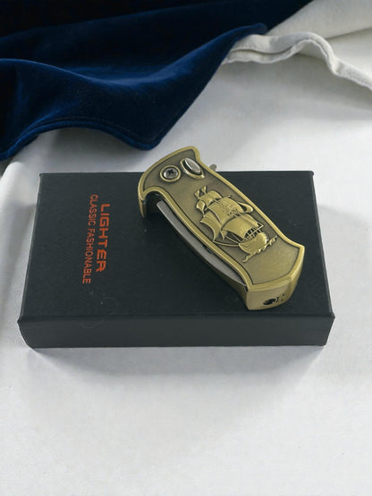 Gemi Figürlü Çakılı Çakmak