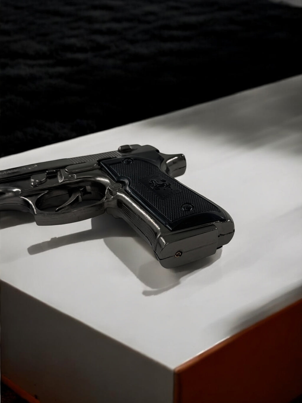 Metal Beretta Model Standlı Tabanca Çakmak 1511