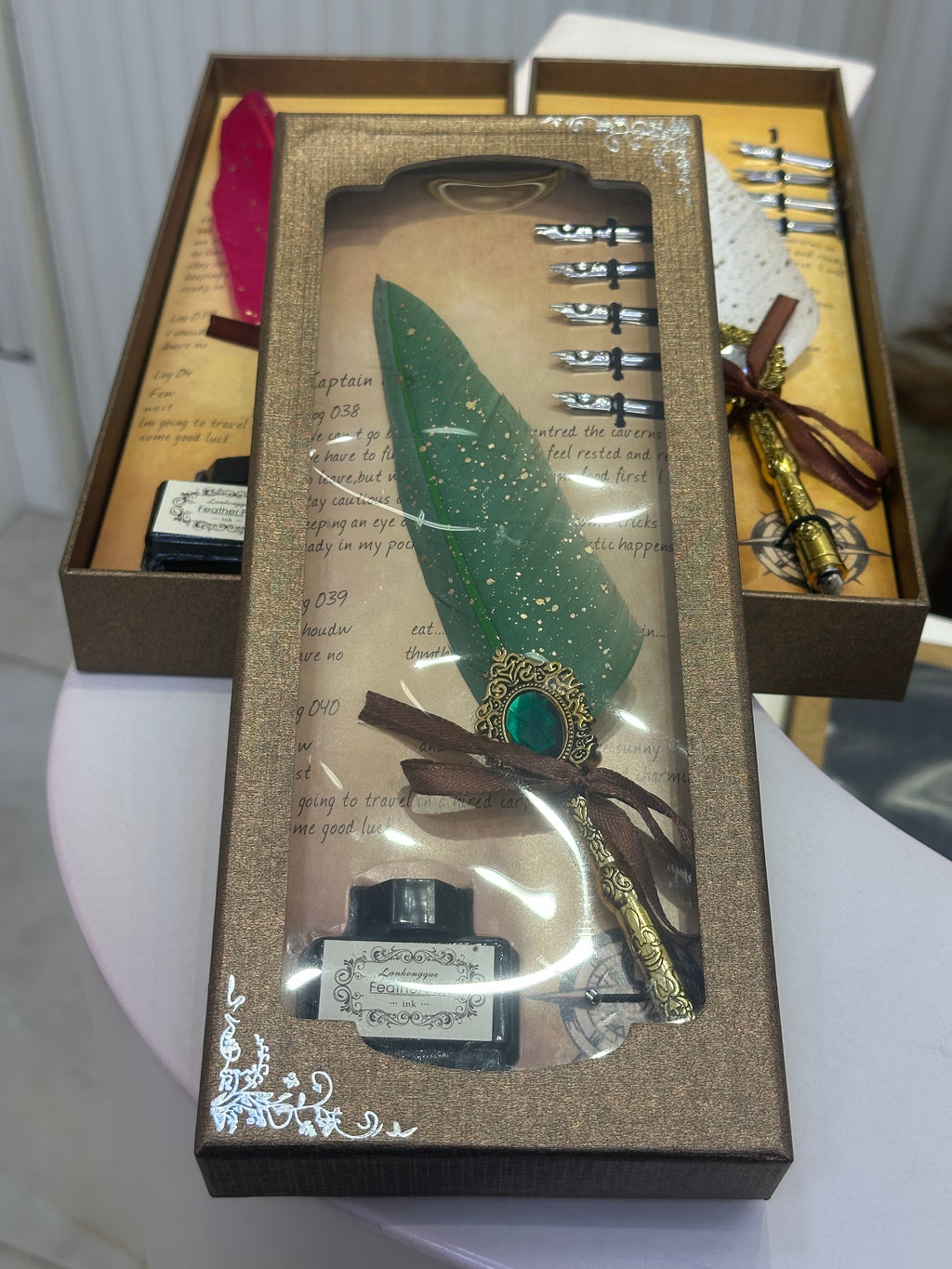 Mürekkepli Tüylü Divit Kalem Seti 0016