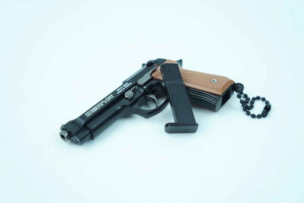 Beretta 9×19 Tabanca Gerçekçi Sökülebilir ve Kurulabilir Anahtarlık
