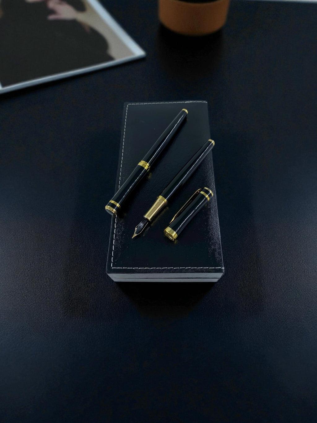Premium 2'li Kalem Seti Siyah & Gold