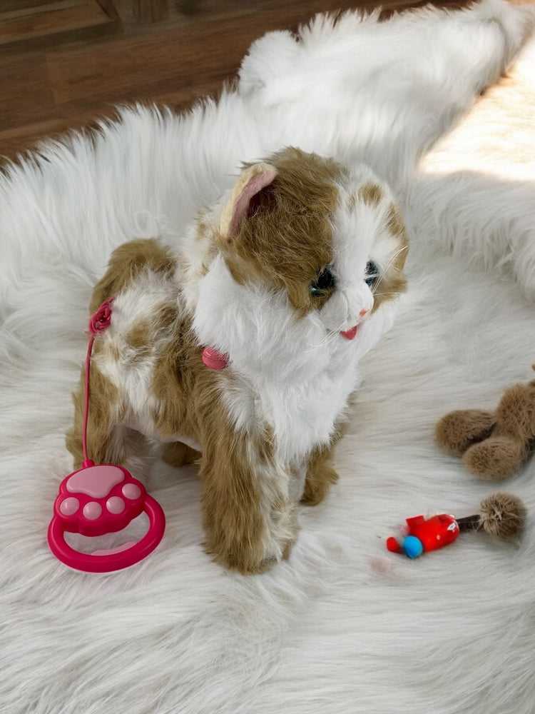 Yürüyen Hareketli Tasmalı Peluş Köpek