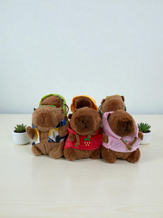 Mini Kapibara Peluş Anahtarlık