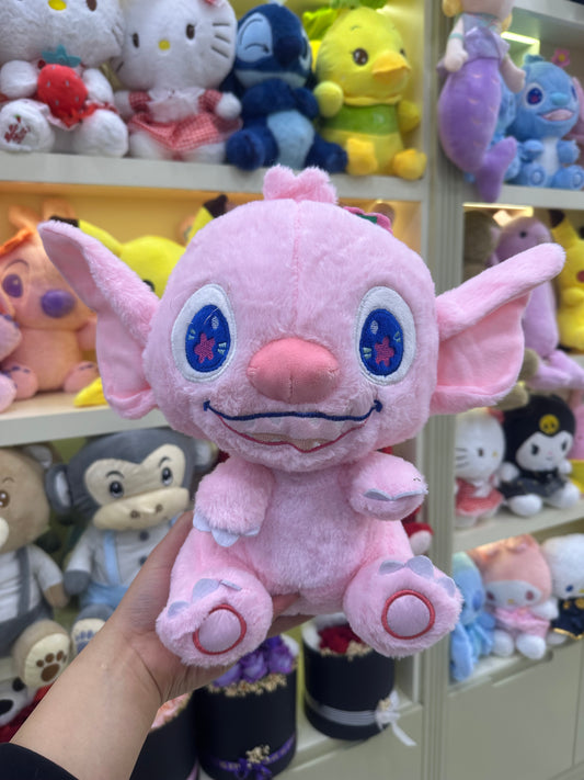 Stitch Uzun Kulaklı Pembe Peluş