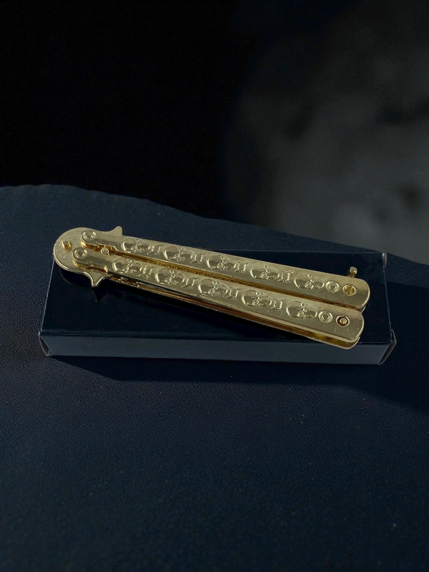 Altın Renk Desenli Kelebek Tarak