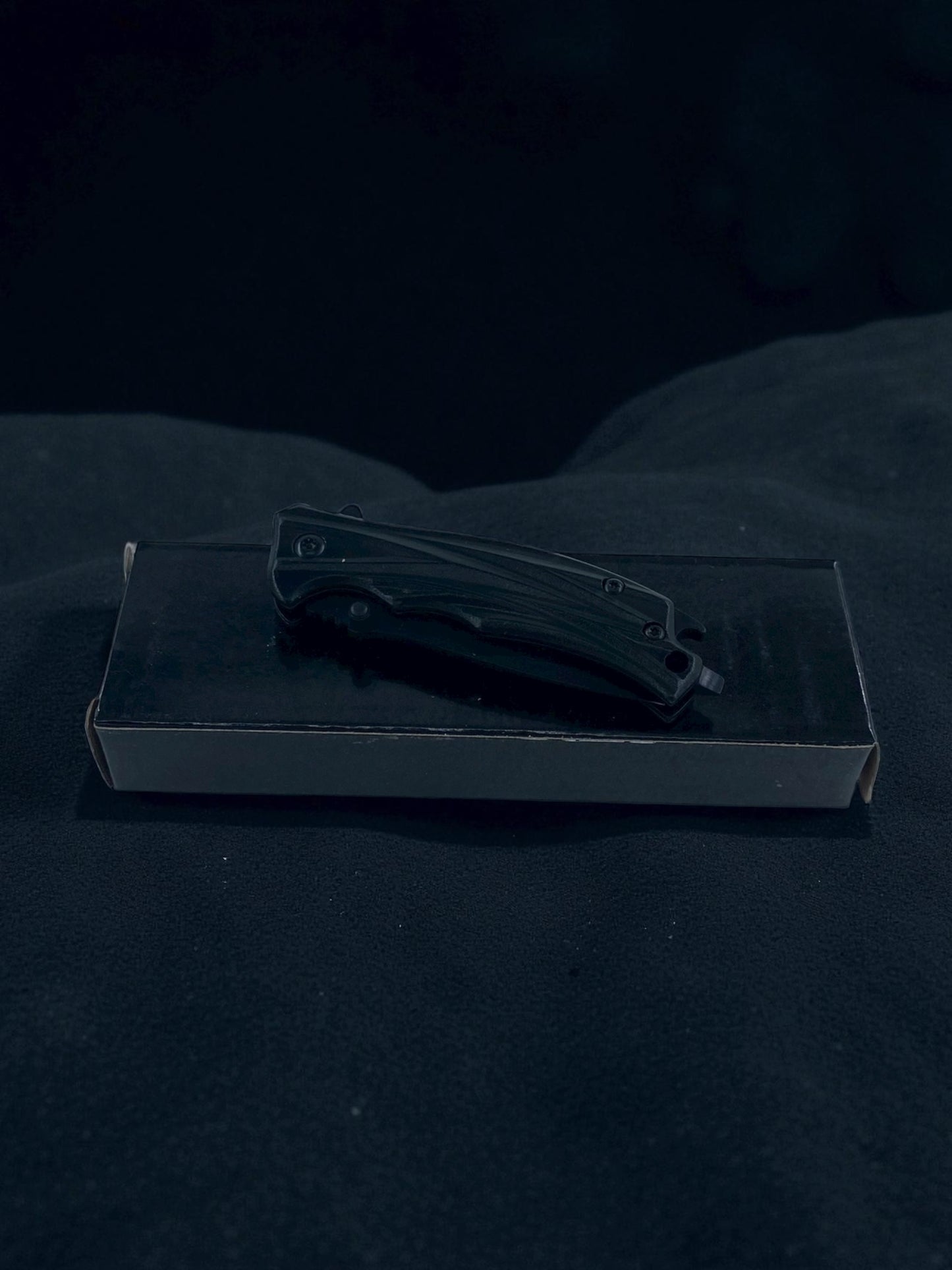 Mat Siyah Metal Gövdeli Katlanabilir Çakı