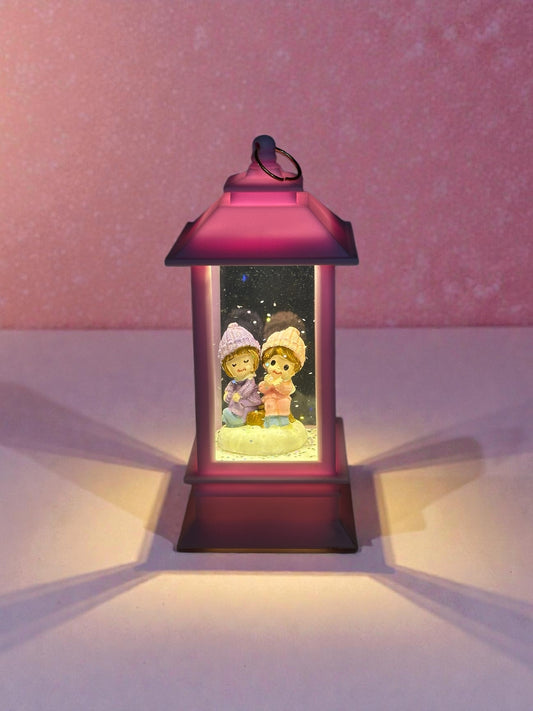 Sonsuzluk Çifti Temalı Işıklı Aşk Kandili