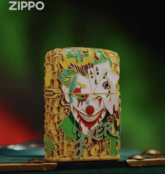 Palyaço Joker Figürlü Orjinal Limited Edition Asya Zipo