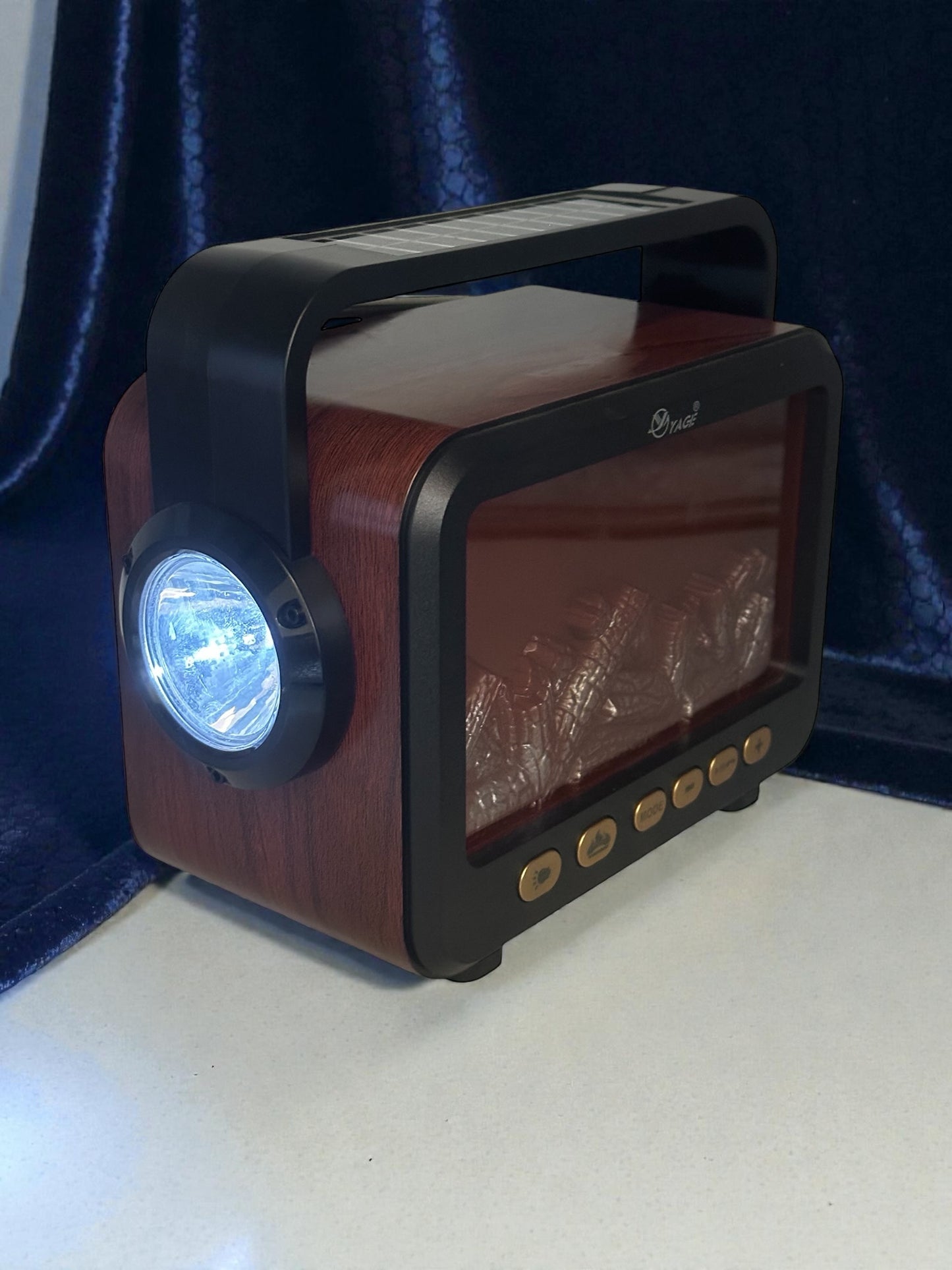 Nostaljik Bluetooth Bağlantılı Şömineli  Radyo YG-850