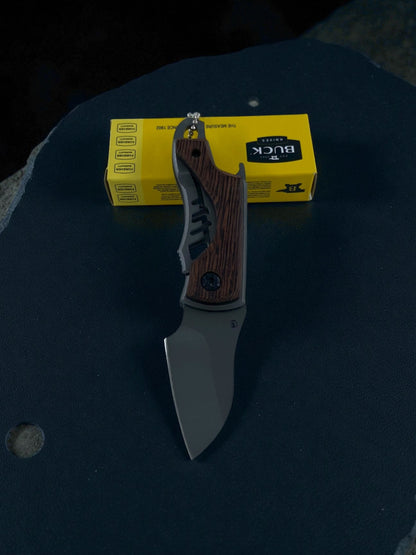 Buck USA Mini Taktik Ahşap Desenli Çakı