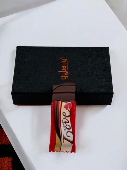 Çikolata Şeklinde Gazlı Renkli Alevli Çakmak