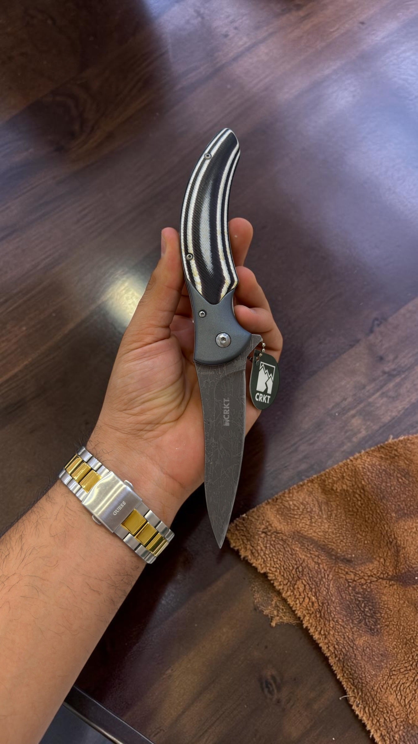 Orjinal Crkt Çakı Fiber Damas Cr0029