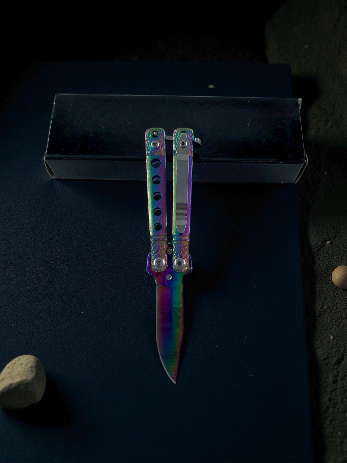 Kompakt Boy Metal Kelebek Çakı