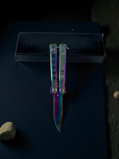 Kompakt Boy Metal Kelebek Çakı