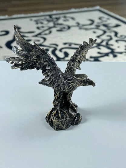 Kanatlı Kartal Biblo Gümüş