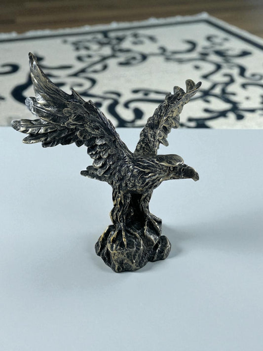 Kanatlı Kartal Biblo Gümüş