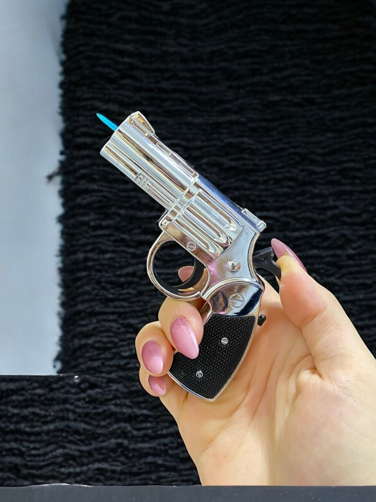 Çift Alevli Eşref Tek Mini Toplu Tabanca Çakmak