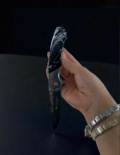 Desenli Siyah Ruh Çakı