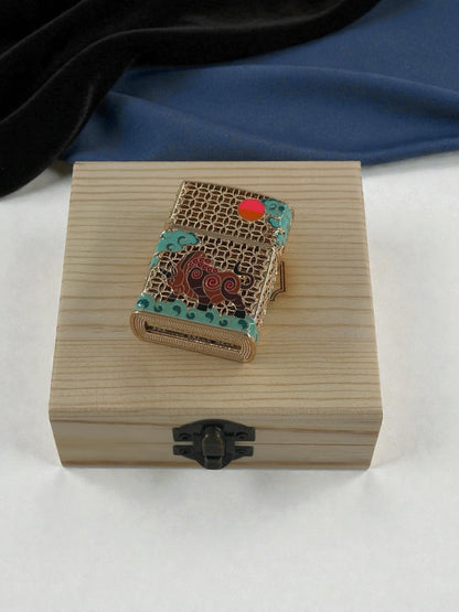 Chief İşlemeli Lüx Benzinli Çakmak