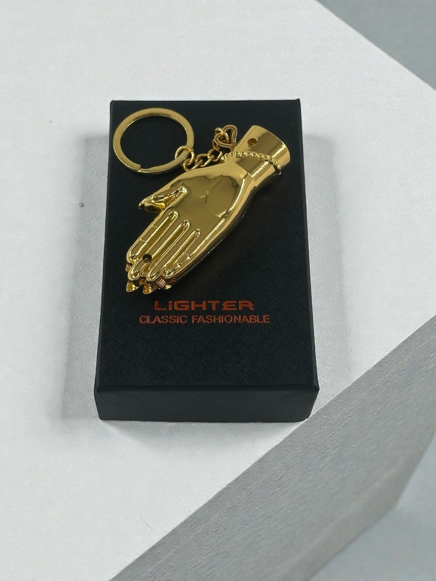 El Şeklinde Anahtarlıklı Çakmak