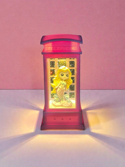 Deniz Kızı Temalı Işıklı Telefon Kulübesi