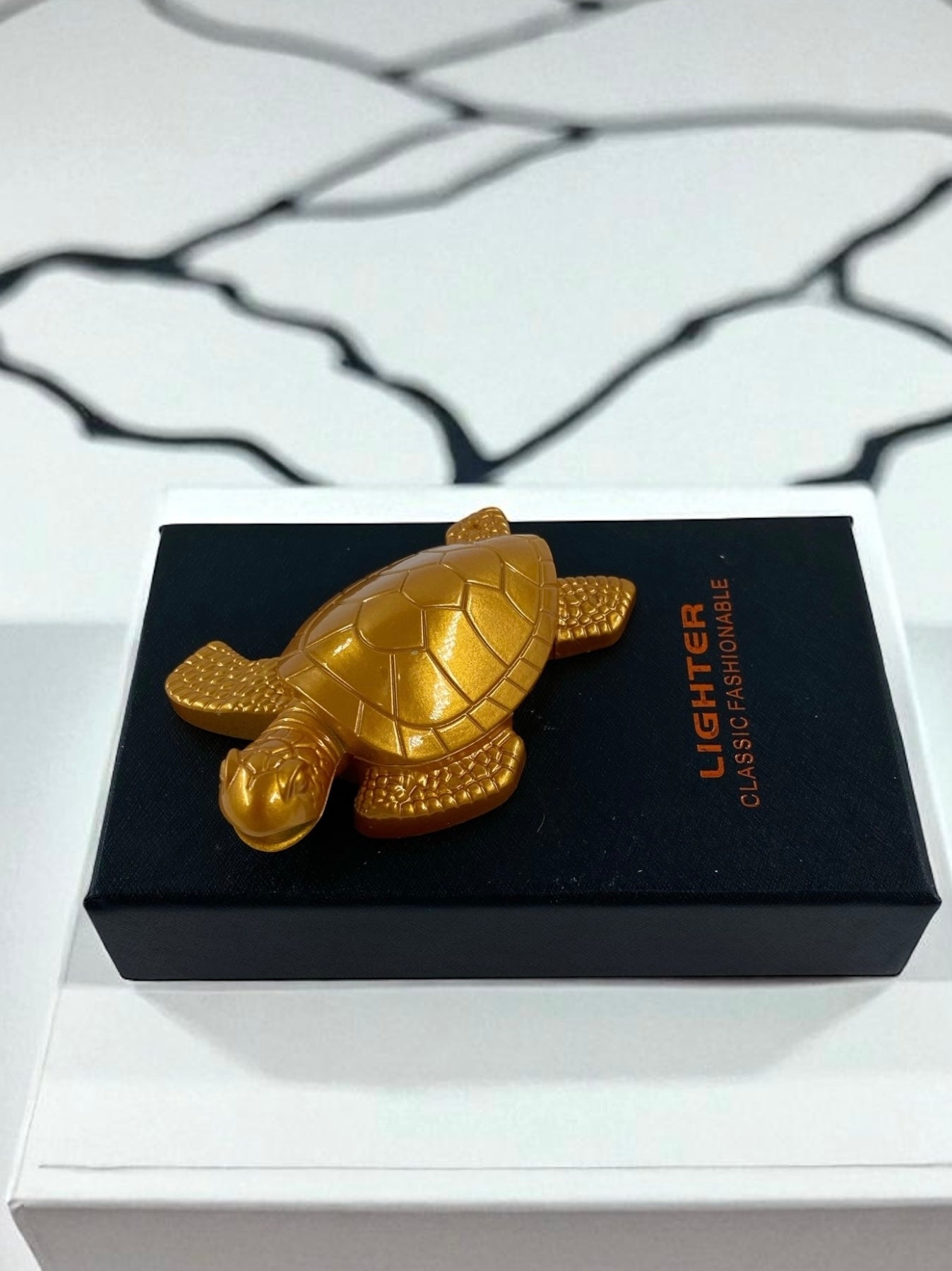 Kaplumbağa Tasarımlı Lüx Çakmak