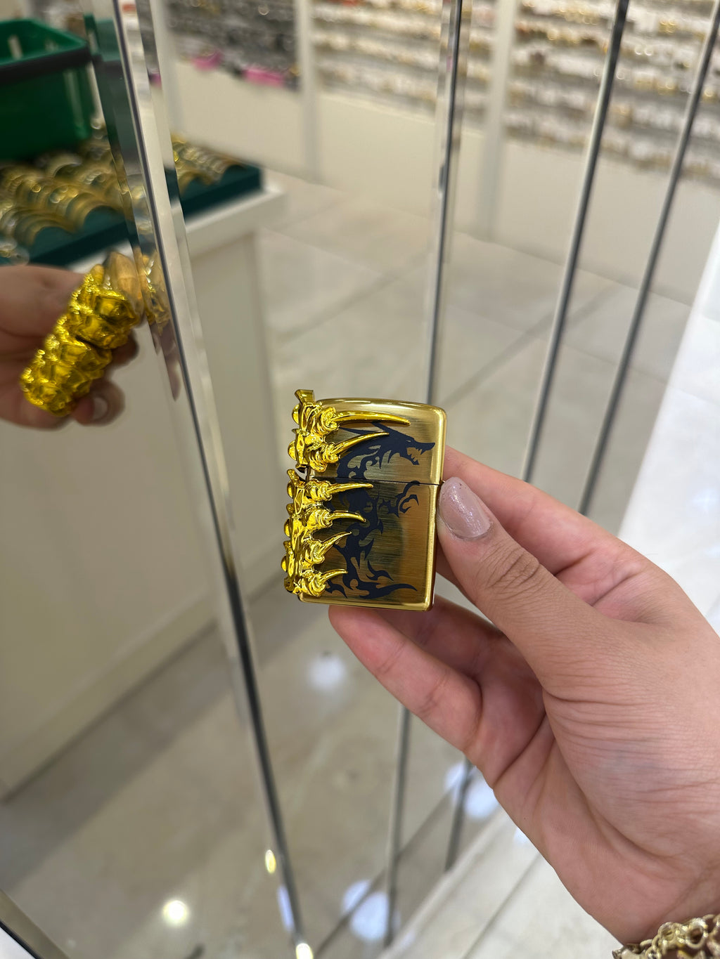 Ejderha Desenli Metal Zippo Modeli Çakmak 6677