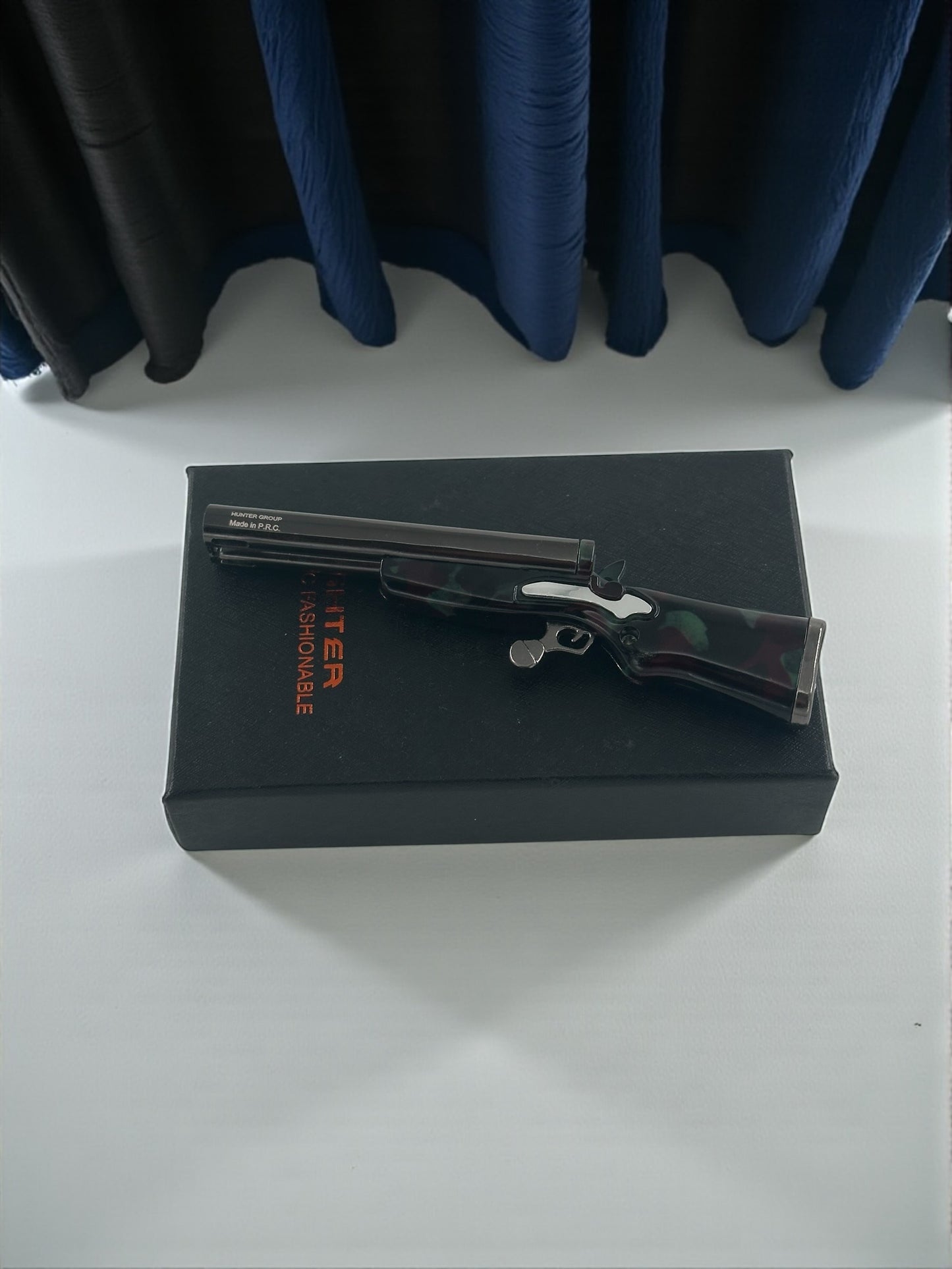 Tüfek Çift Yanan Desenli Gazlı Çakmak