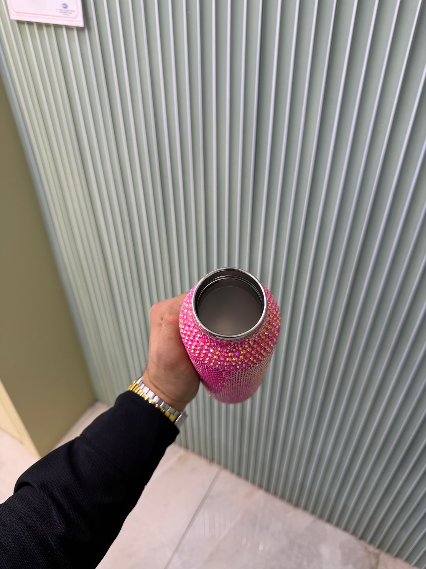 Bluetooth Hoparlörlü Taşlı Termos 500 ml