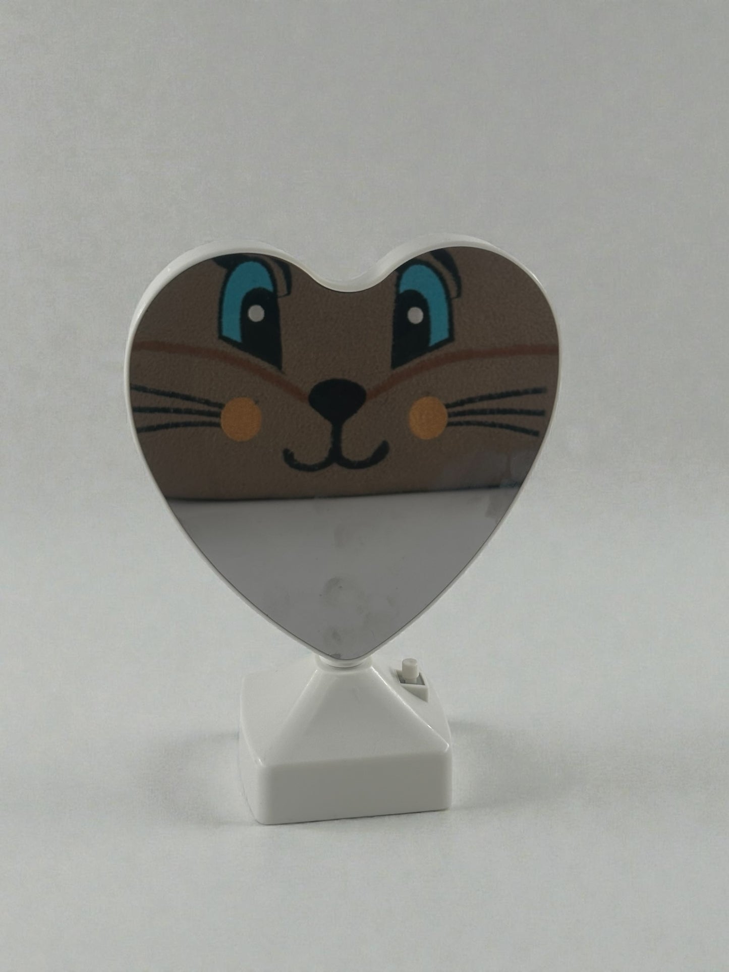 Küçük Boy Kalpli Sihirli Ayna Fotoğraf Çerçevesi Dekoratif Masa Aynası