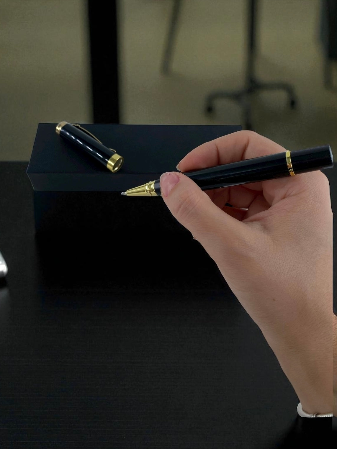 Lüks Siyah Gold Kalem