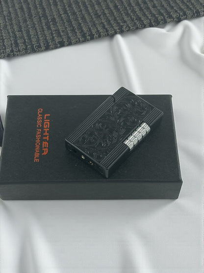 Lüx Kabartmalı Dupont Model Metal Çakmak