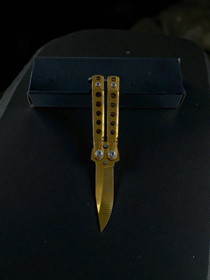 Kompakt Boy Metal Kelebek Çakı