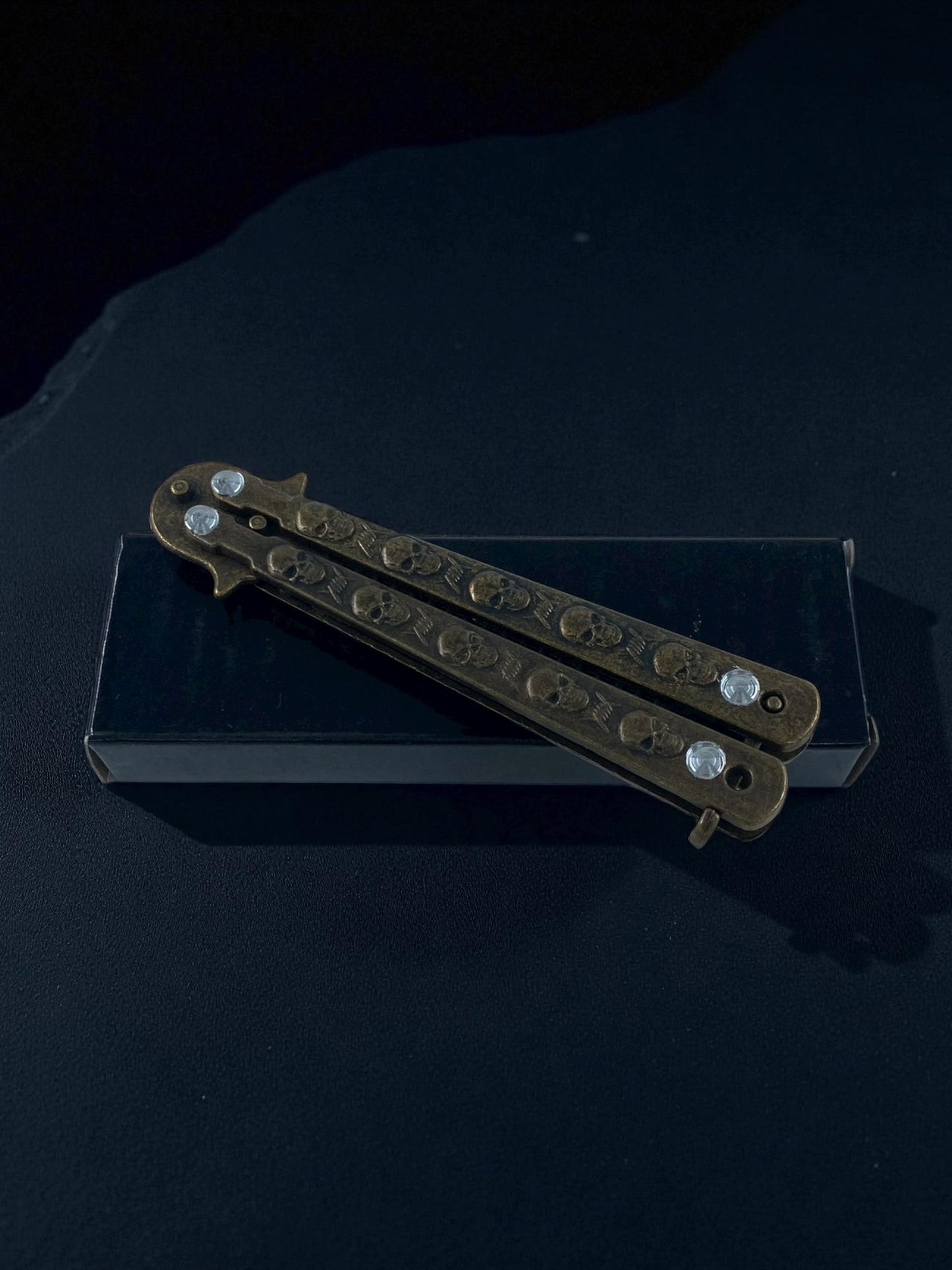 Altın Renk Desenli Kelebek Tarak