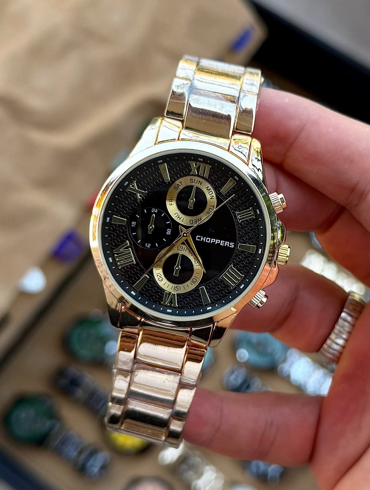 Kişiye Özel Kordonu İsim Yazılır Saat Rose Altın