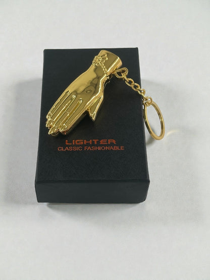 El Şeklinde Anahtarlıklı Çakmak