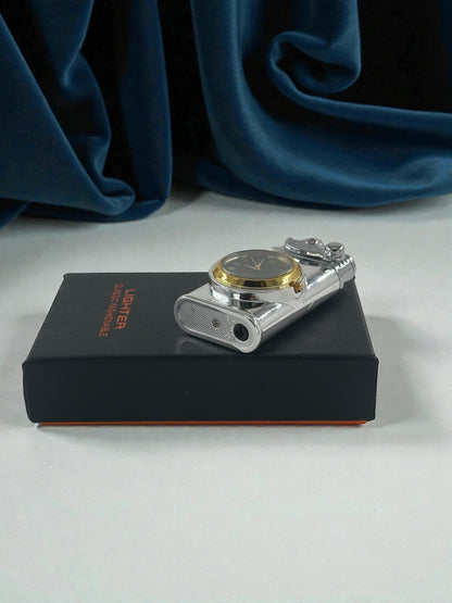 Saatli Lüx Pürmüzlü Gazlı Çakmak