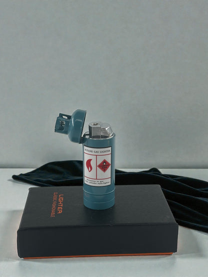 Tüp Şeklinde Renkli Alevli Pürmüzlü Çakmak