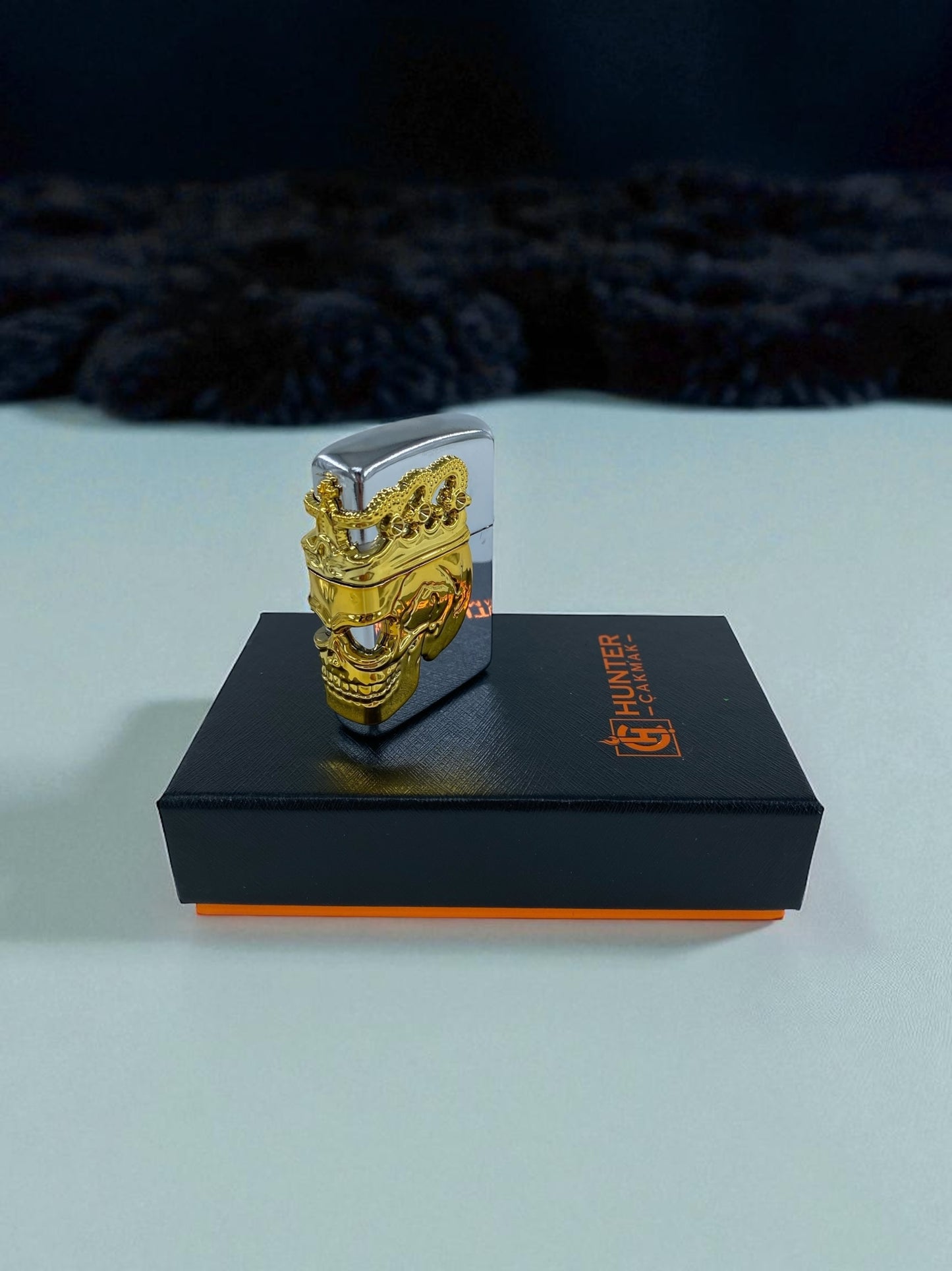 Kuru Kafa Zippo Çakmak 3666