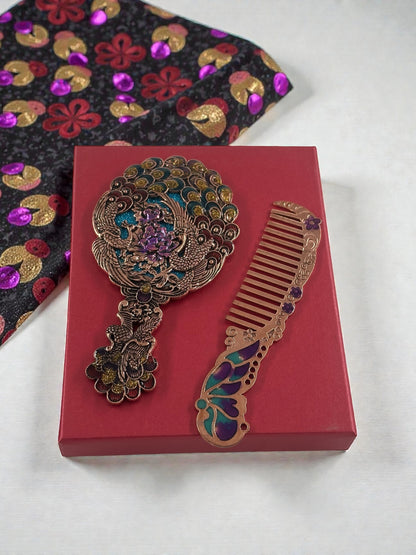 Vintage Taraklı Ayna Seti