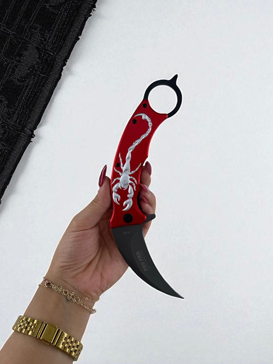 Akrep Desenli Carambit Çakı