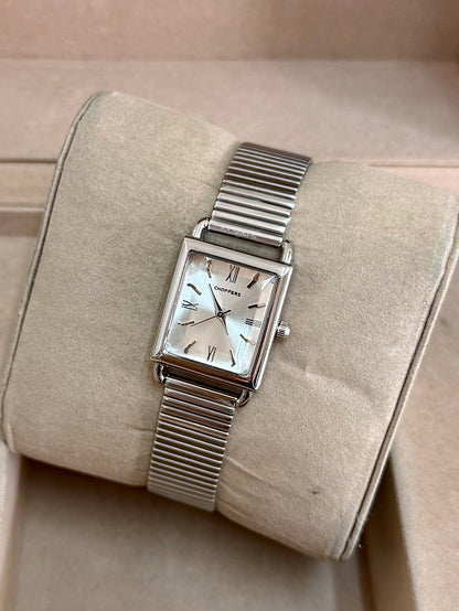 Kişiye Özel Kordonuna İsim Yazılır Kadın Saat Beyaz Gümüş