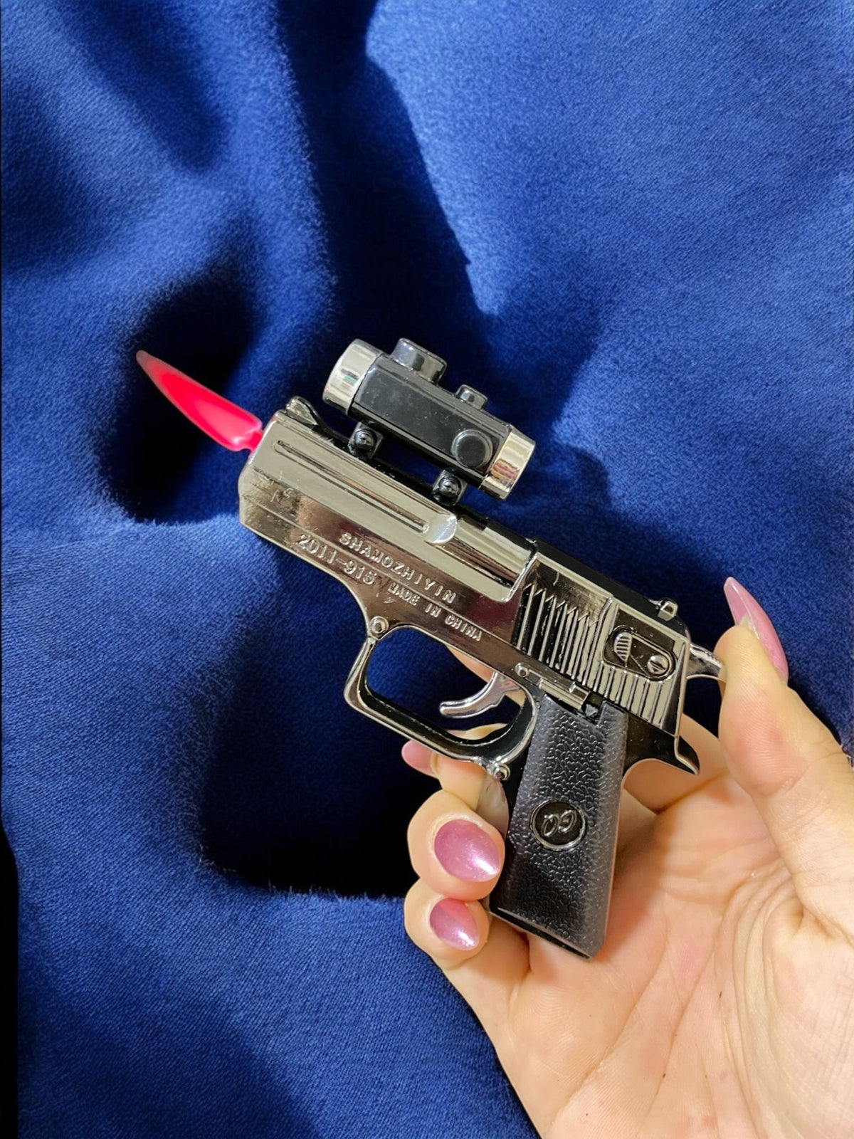 Lazerli Mini Tabanca Çakmak 5362